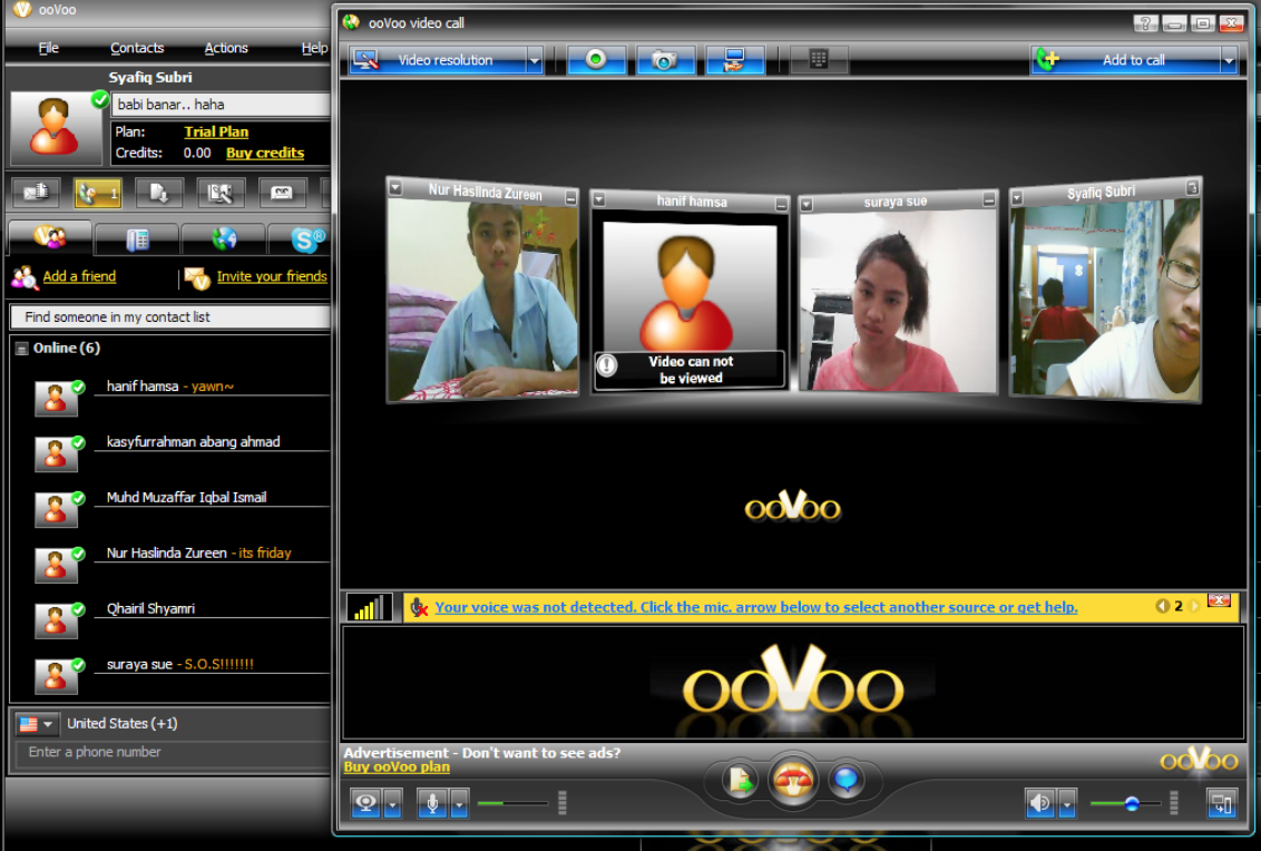 oovoo call