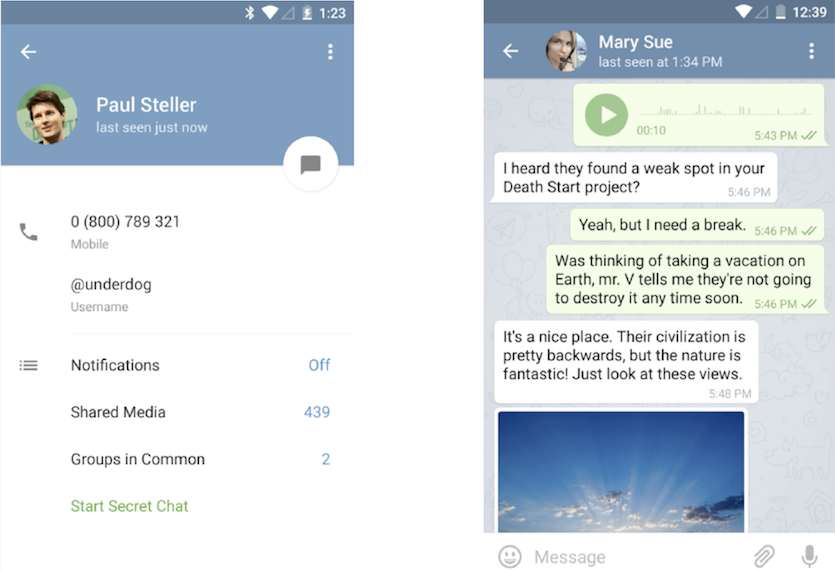 link download telegram android
