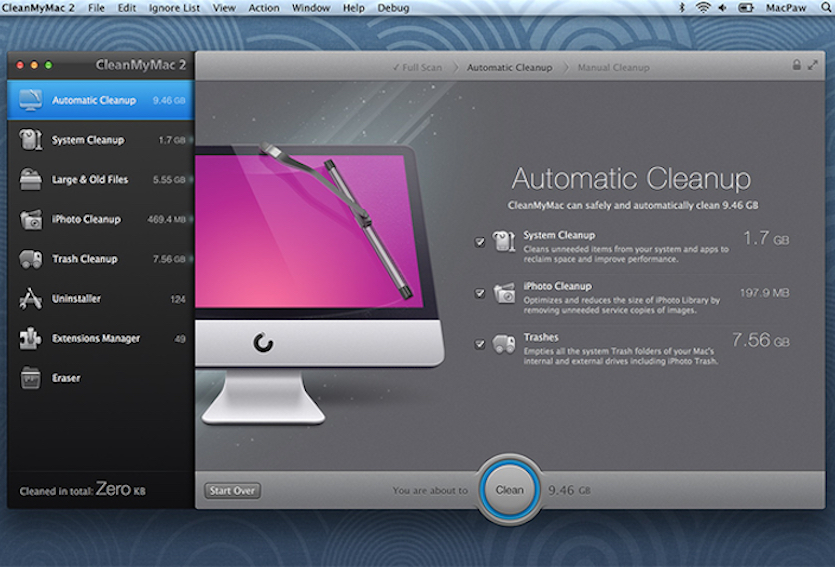 app cleaner and time machine mac