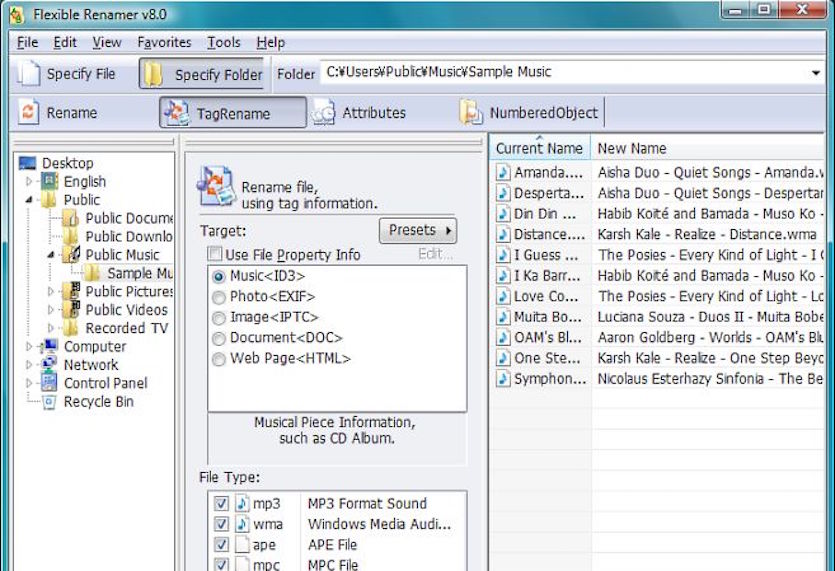 batch file to rename files with folder name