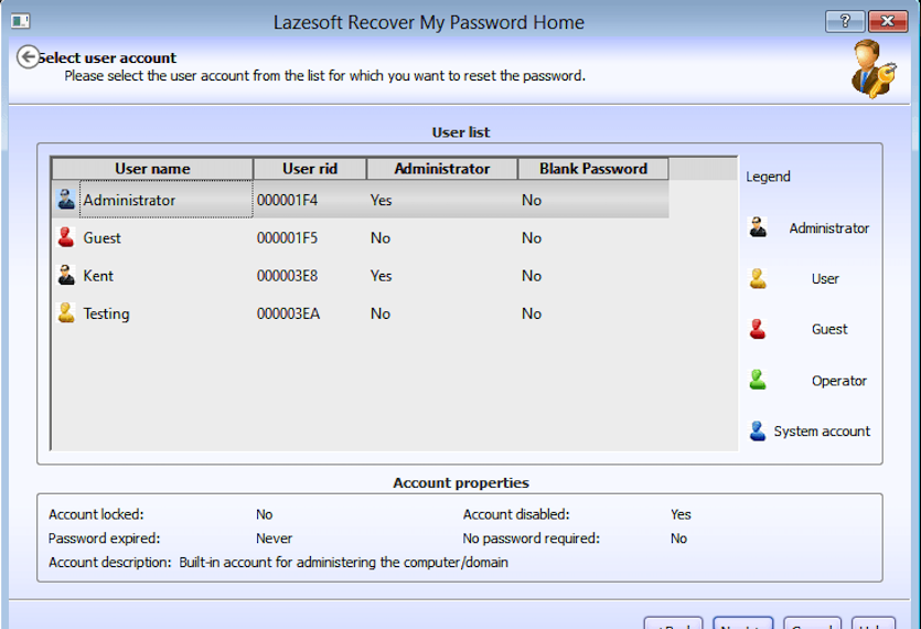 download the new version for apple Lazesoft Recover My Password 4.7.1.1